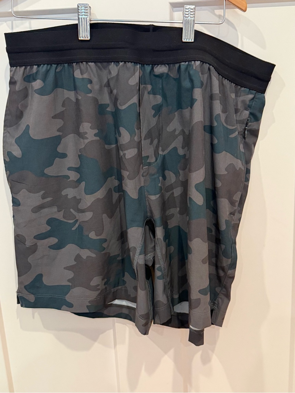 Men's Gray Camo Athletic Rhône Shorts